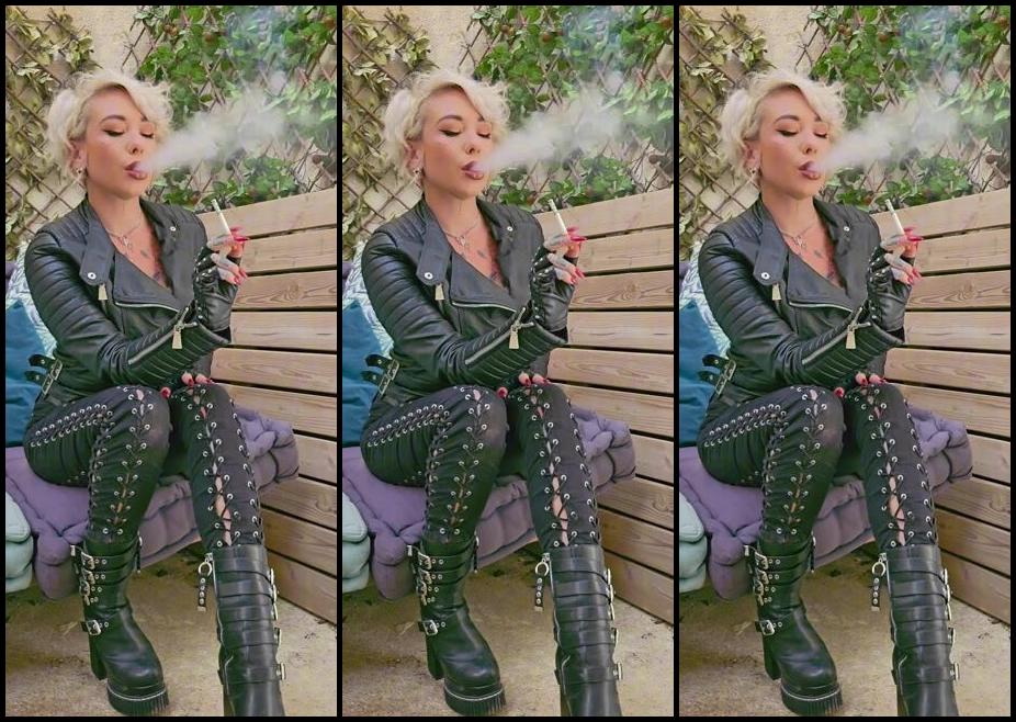 Queen Kinkerbell Nicknamed Kinkerbell23 Onlyfans Head To Toe In Leather My Favourite Outfit Choice I Think I Picked The Perfect Boots