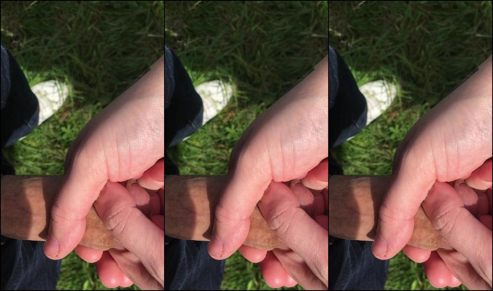 Tamara Inked Sucking His Cock Out In A Field Today Until A Dog Walker Came Past