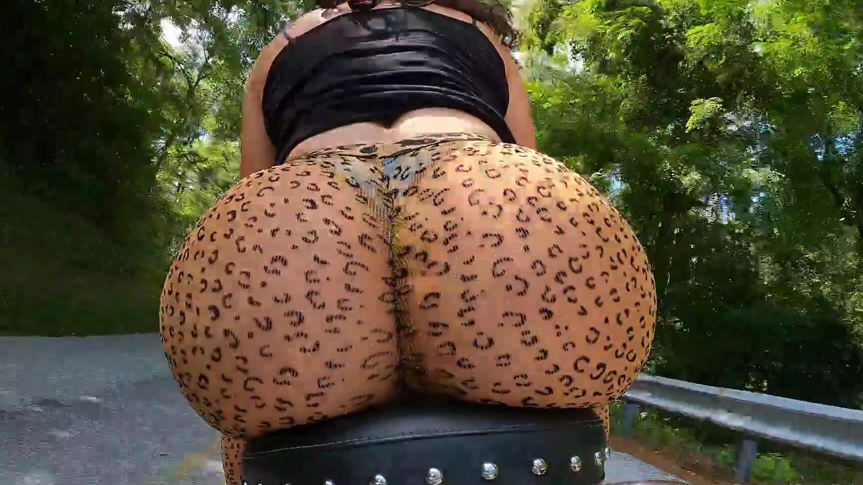 Sammi Starfish Harley Whore Vol Riding Around On The Back