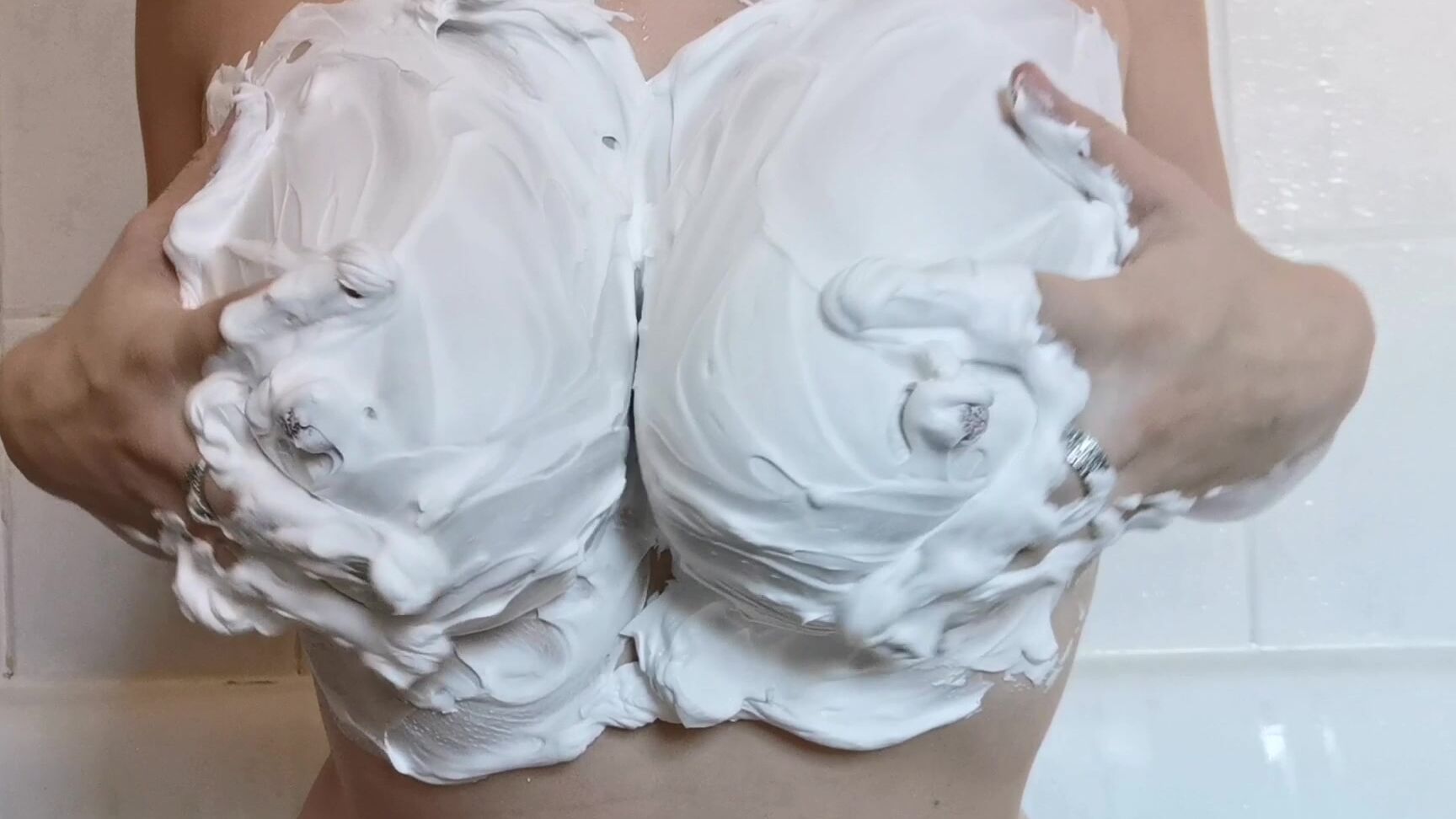Big Tits,Music,Shaving,Whipped Cream Fetishh lexi snow rubbing shaving cream into tits ManyVids