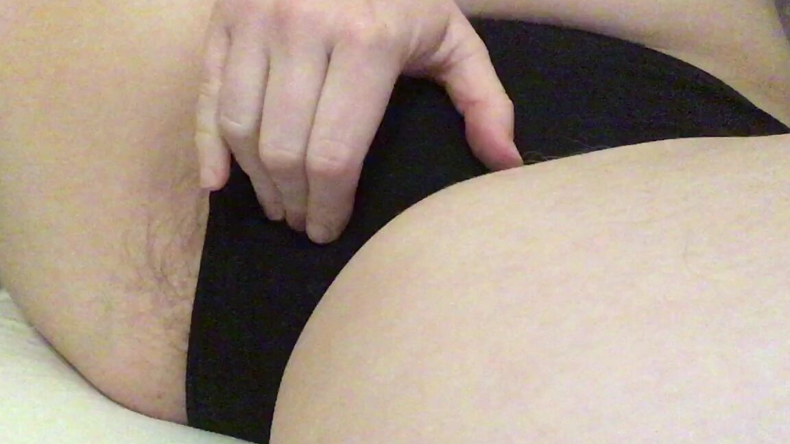 Kinkyemma Masturbating Hairy Pussy With Panties On