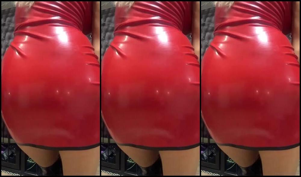 Ladydarkangeluk Onlyfans Check Out My Sexy Little Red Latex Ass