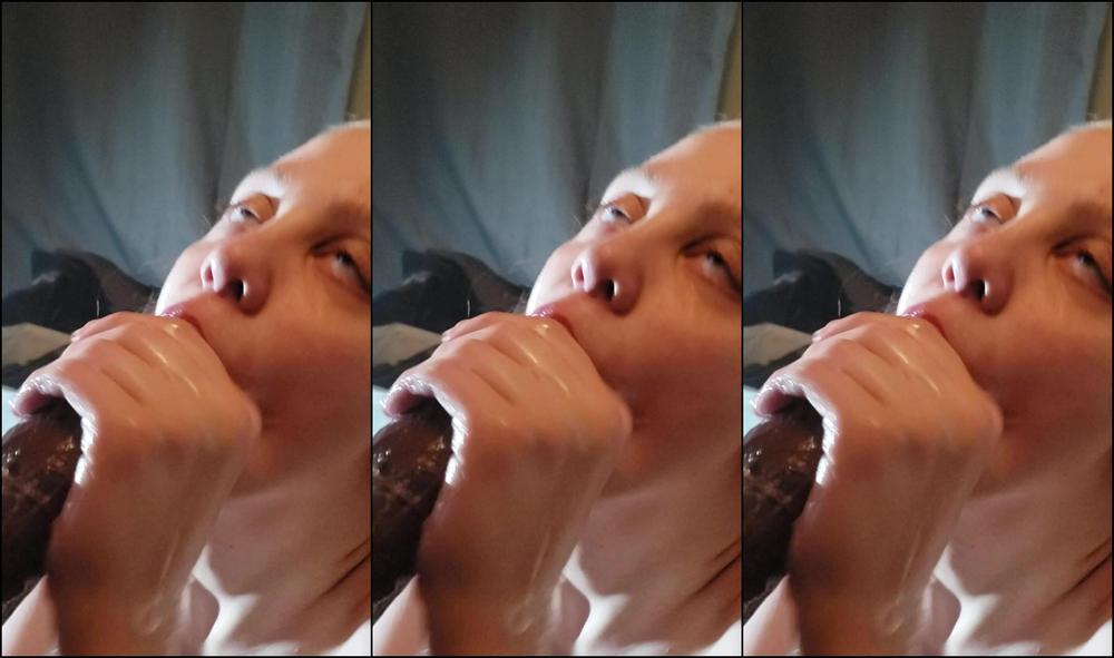 Blonde,Blowjob,Gagging,Interracial,Spitting brie viano sloppy head before bed ManyVids