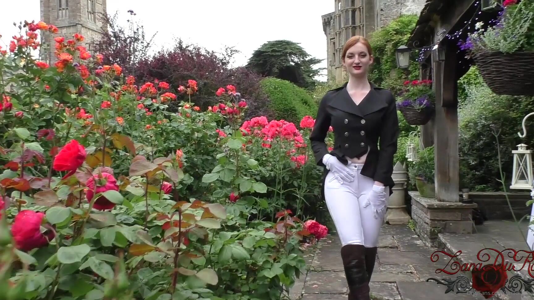 Zaradurose From A Few Years Ago Min Film Dressing Into Tight Jodhpurs Gloves Walking Around