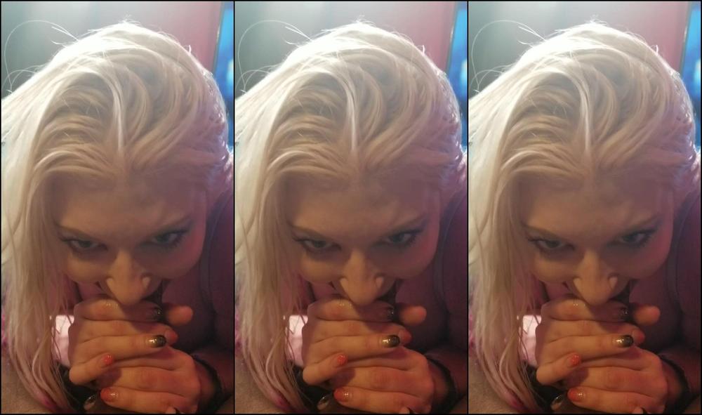 BBC, Blonde, Blowing Bubbles, Nose Blowing, POV slinkandrews sloppy bbc cockslut bj ManyVids