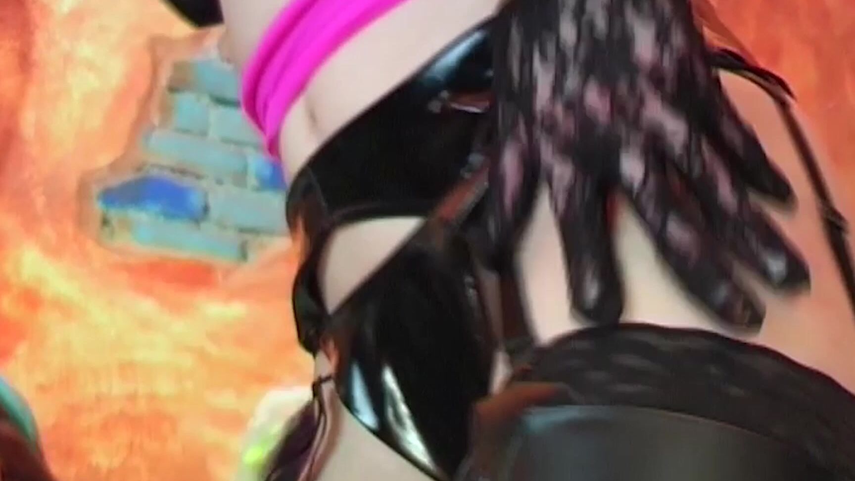 Emmagold Dominatrix In Leather Costume Was Fucked From Behind