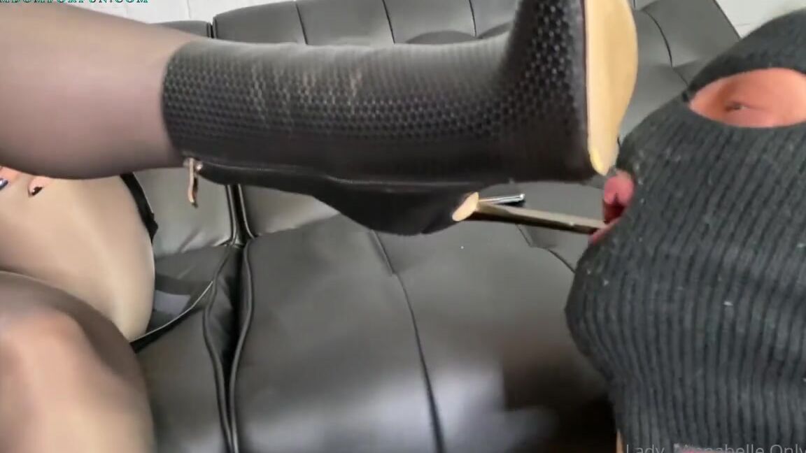 Lady Annabelle Onlyfans Mistress Is Back And Again I Have A Slave To Humiliate At My Feet Humiliation Footstool Boot