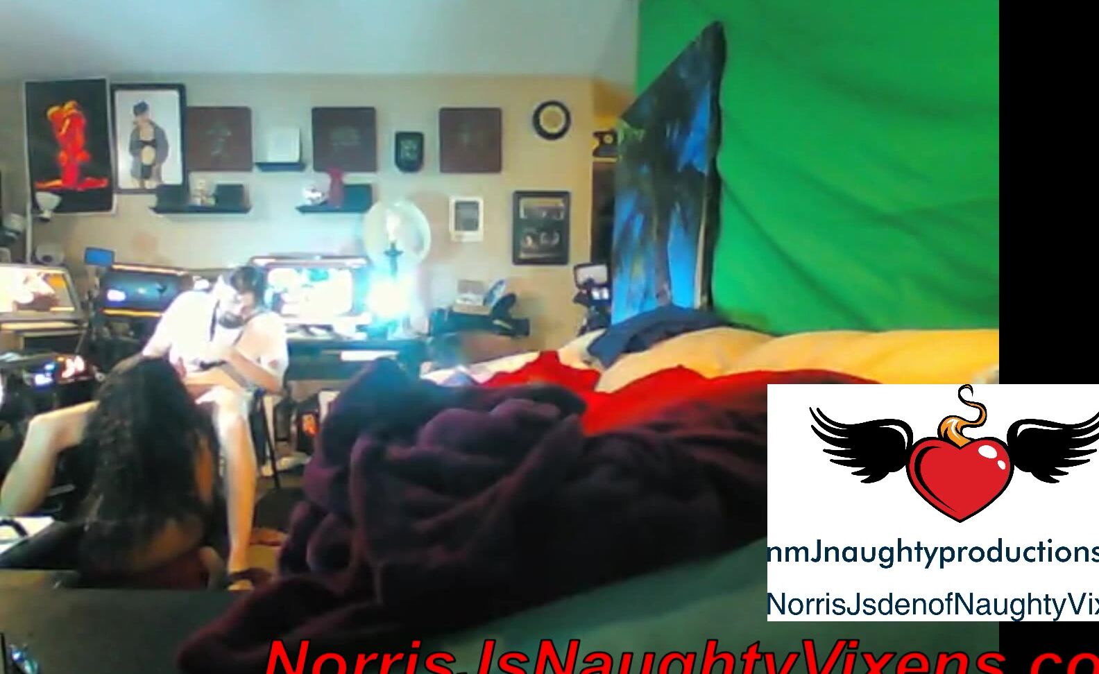 "nmjnaughtyvixens" adulttheater, blowjob, doggystyle, fucking, webcam Amber Cream porn shoot spycam manyvids