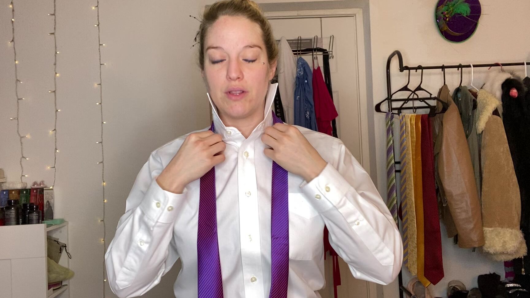 "Paula1817" cross-dressing, fetish, goddess worship, mistress, sfw, shirt & tie Daddy-Diamonds-in-shirt-and-Tie Manyvids
