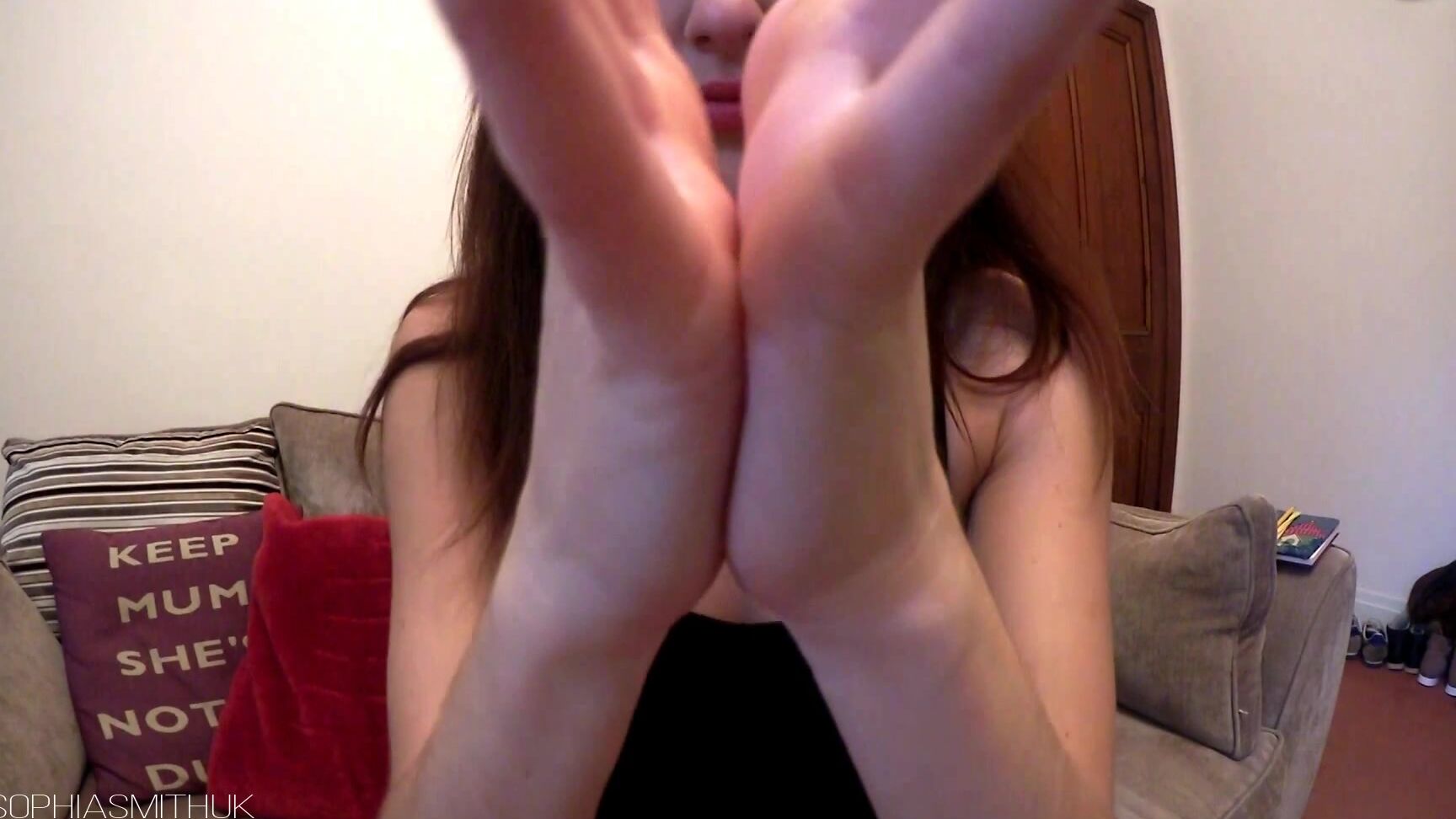 Sophia Smith Pointy Red Nails Hand Worship Custom