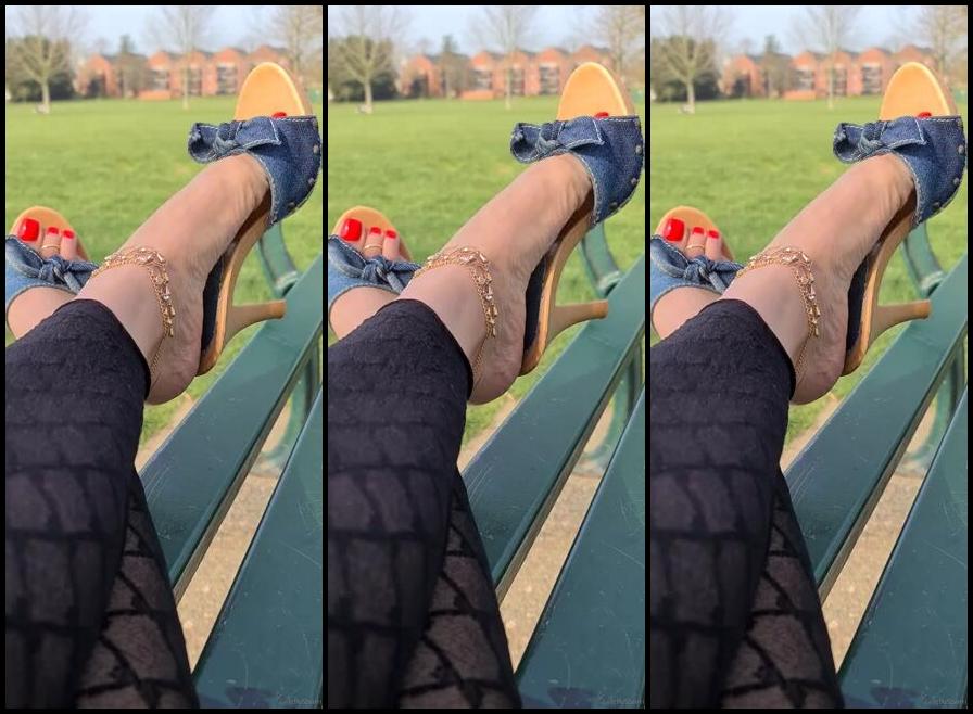 Feetbysherri Onlyfans Dangling In My Denim Mules Part 2
