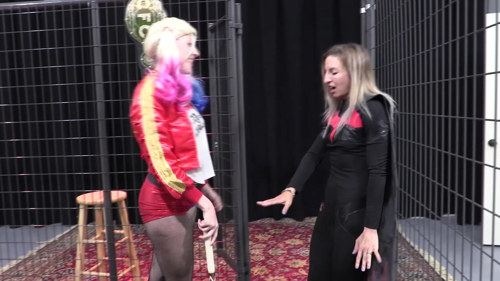 Lora Cross Harley Quinn Amp Batgirl Mma Cage Fight