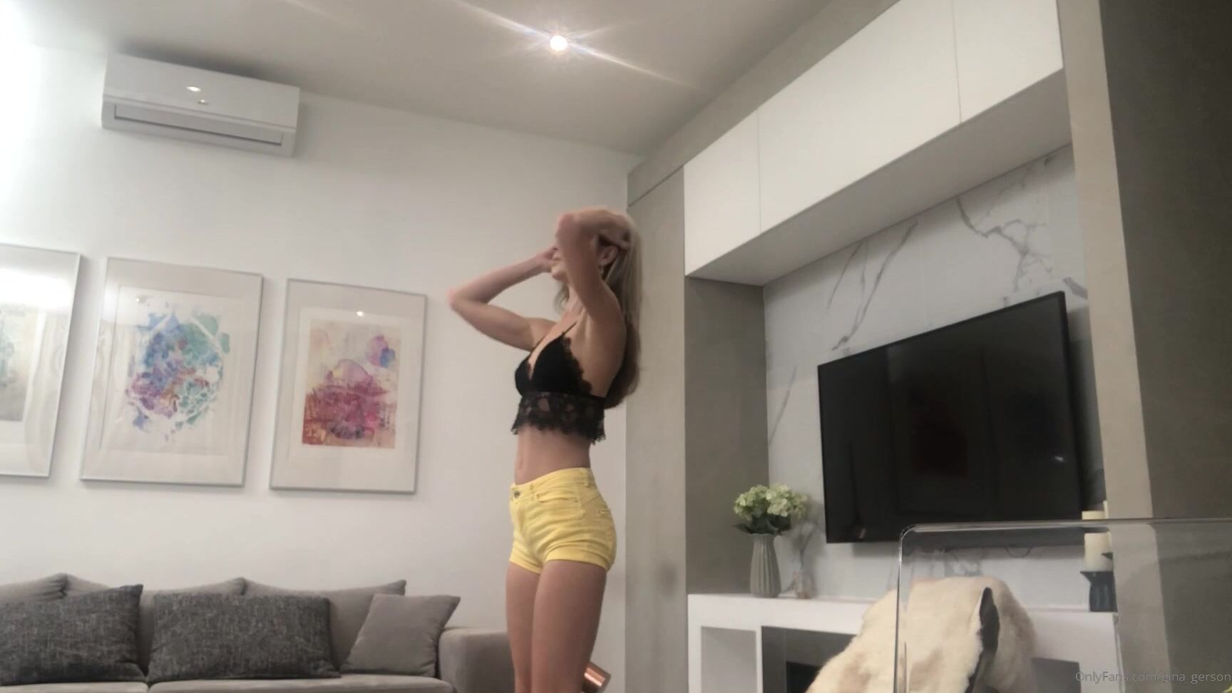 Gina Gerson Backstage From Set