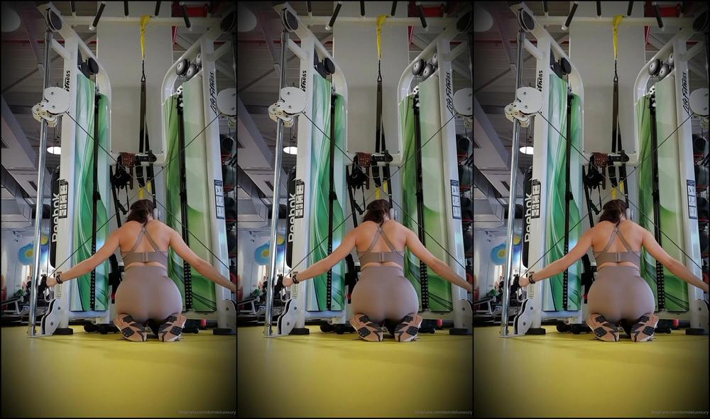 Goddess Domdeluxury Getting That Muscle Body Lick My Sweat Mouse