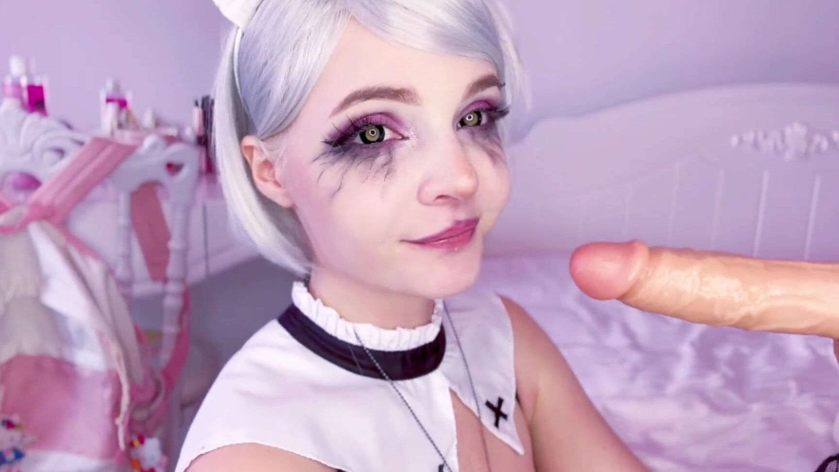 BabyDollDiana Cute nun trains deep throat Pornhub