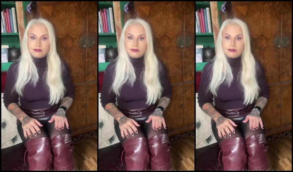 Mistress Ava Von Medisin Aka Avavonmedisin Onlyfans Listen Carefully I M Going To Explain That I Do Not Pre Record The Spin Of Femdom
