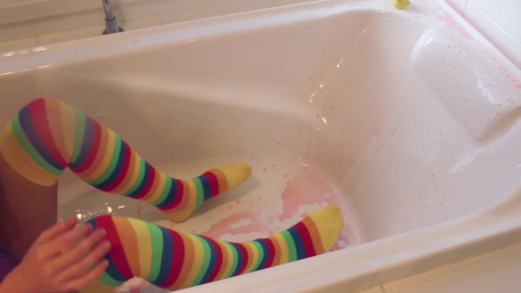 Enema,Bathtub Fetish,Socks,Butt Plug,Ass Spreading scarlet chase creamy colourful rainbow enema play ManyVids