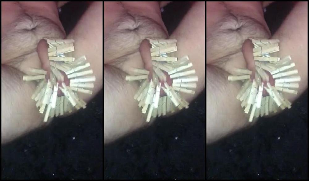 Ladydarkangeluk Onlyfans Clip Of Todays Peg Cock And Ball Play Crop Pegs Pain