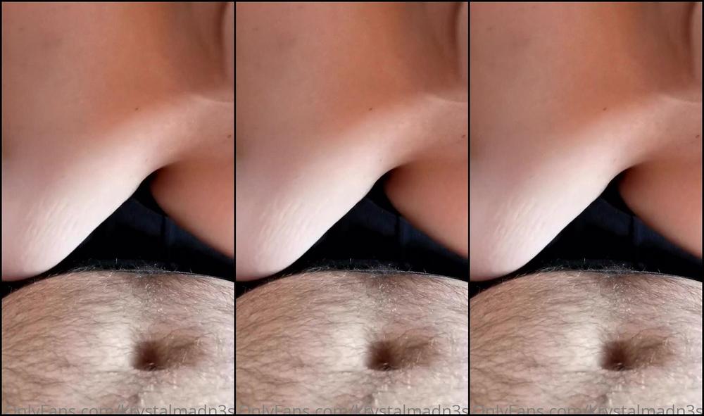 Krystalmadn Ss Cock Bang Boobs And Nice Blowjob Look At Him Cum All Over My F