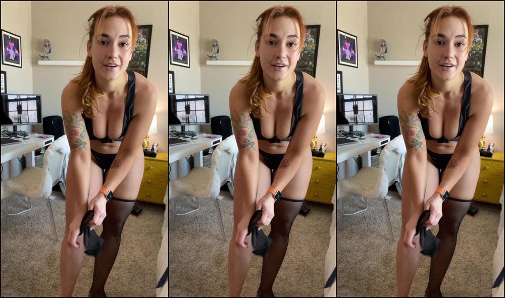 Siridahl Trying On Some Old Stockings That Don T Fit That I Ve Been Hanging On To Some Day