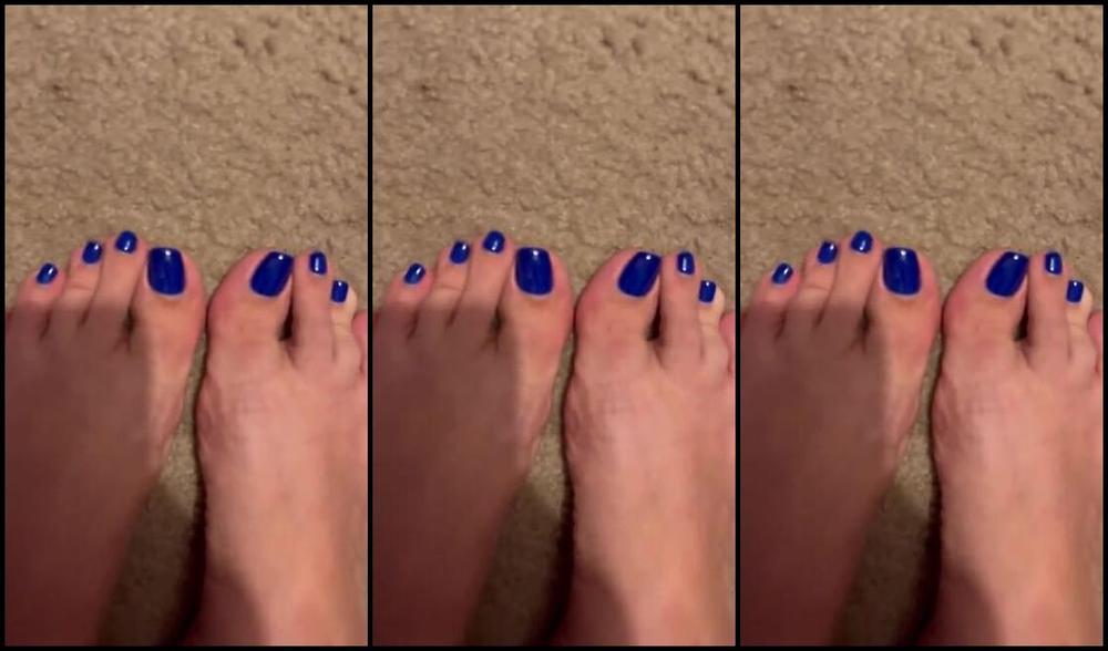 Foot Fetish Blonde Nicknamed Fetishblonde Onlyfans Indulge In My Royal Blue Toes This Color Would Have You Stuck And Doing Everything I Ask If You Onc
