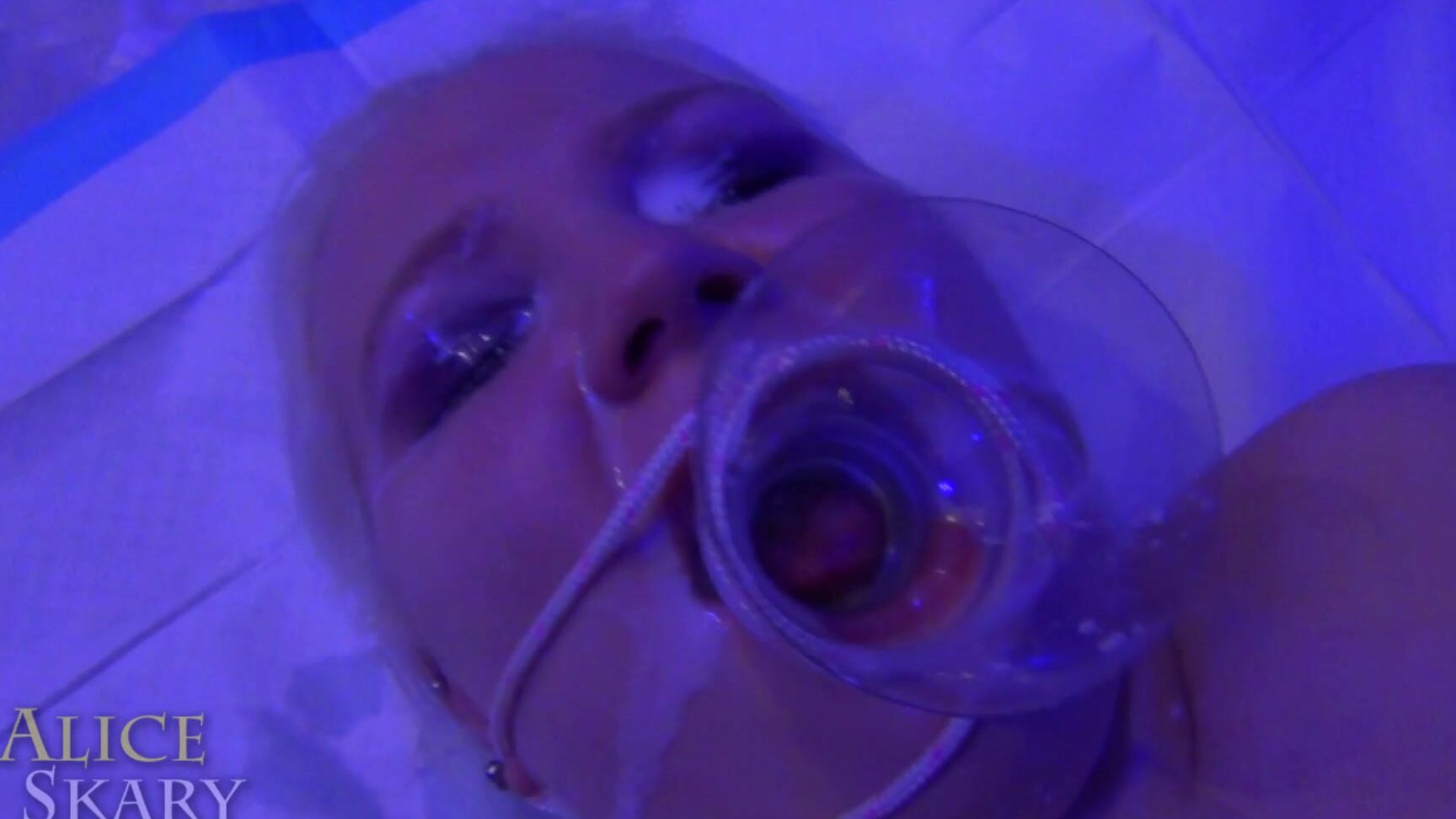 Aliceskary Funnel Gagged Oral Invasions