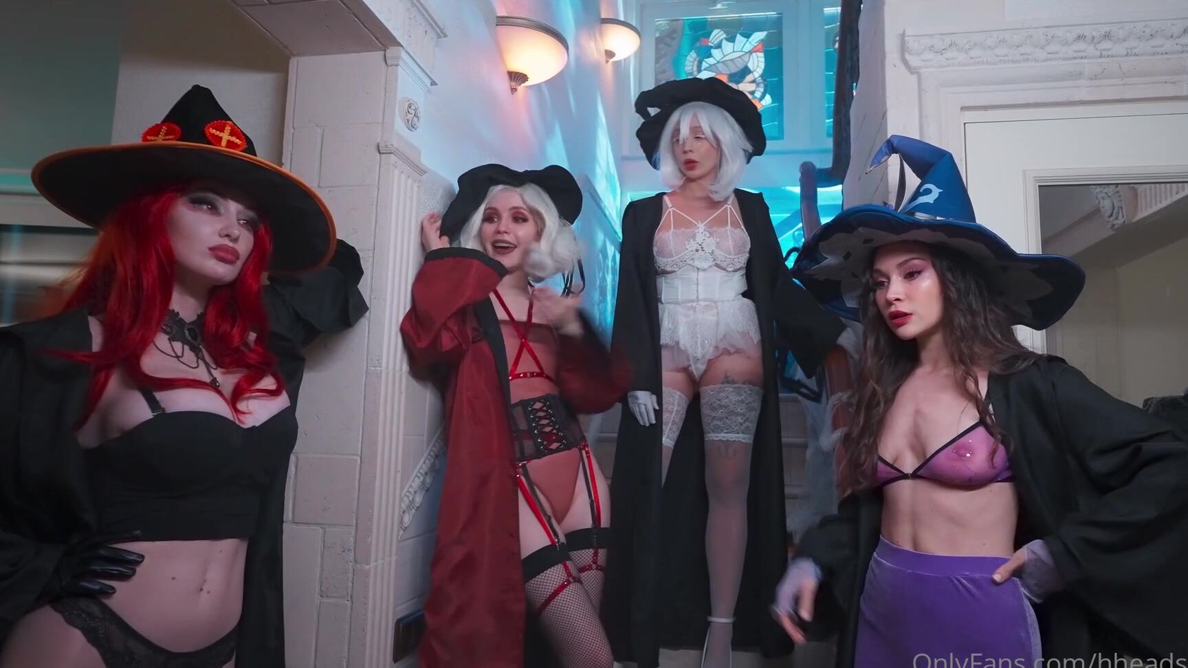 Hheadshhot Are U Ready For Halloween Very Hot Group Sex With Witches Already Waiting For U