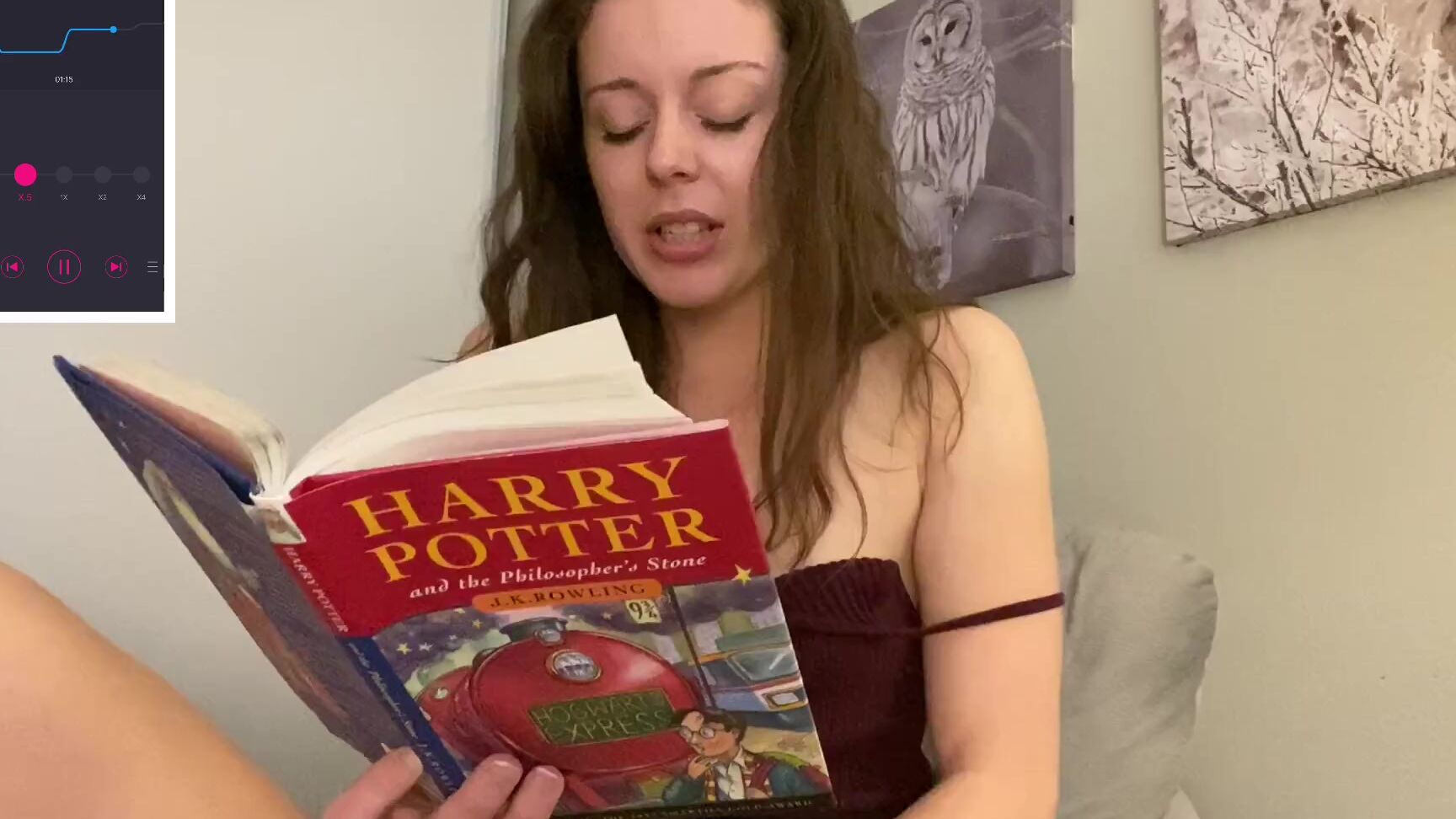 Nadia Foxx Hysterically Reading Harry Potter Part 2 With A Lush Vibe Inside Me Ph5E30D81040F92