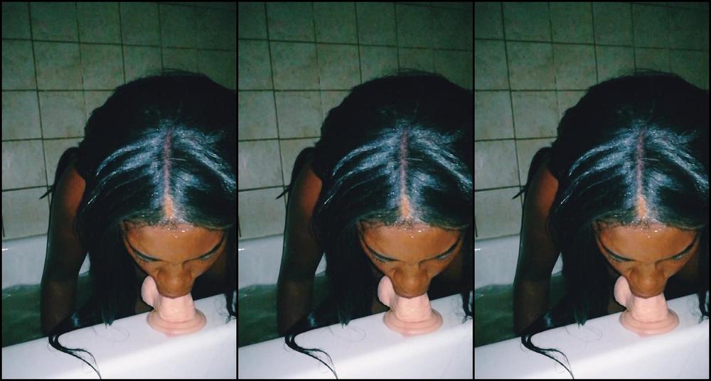 Bathtub Fetish, Cock Tease, Deepthroat, Ebony, Wet & Messy daddysrozay daddys wet black slut ManyVids