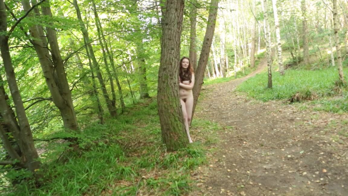 Erotic Nude, Forest, High Heels, Outdoors, Public Nudity xxcurvycleoxx risque woodland girl ManyVids