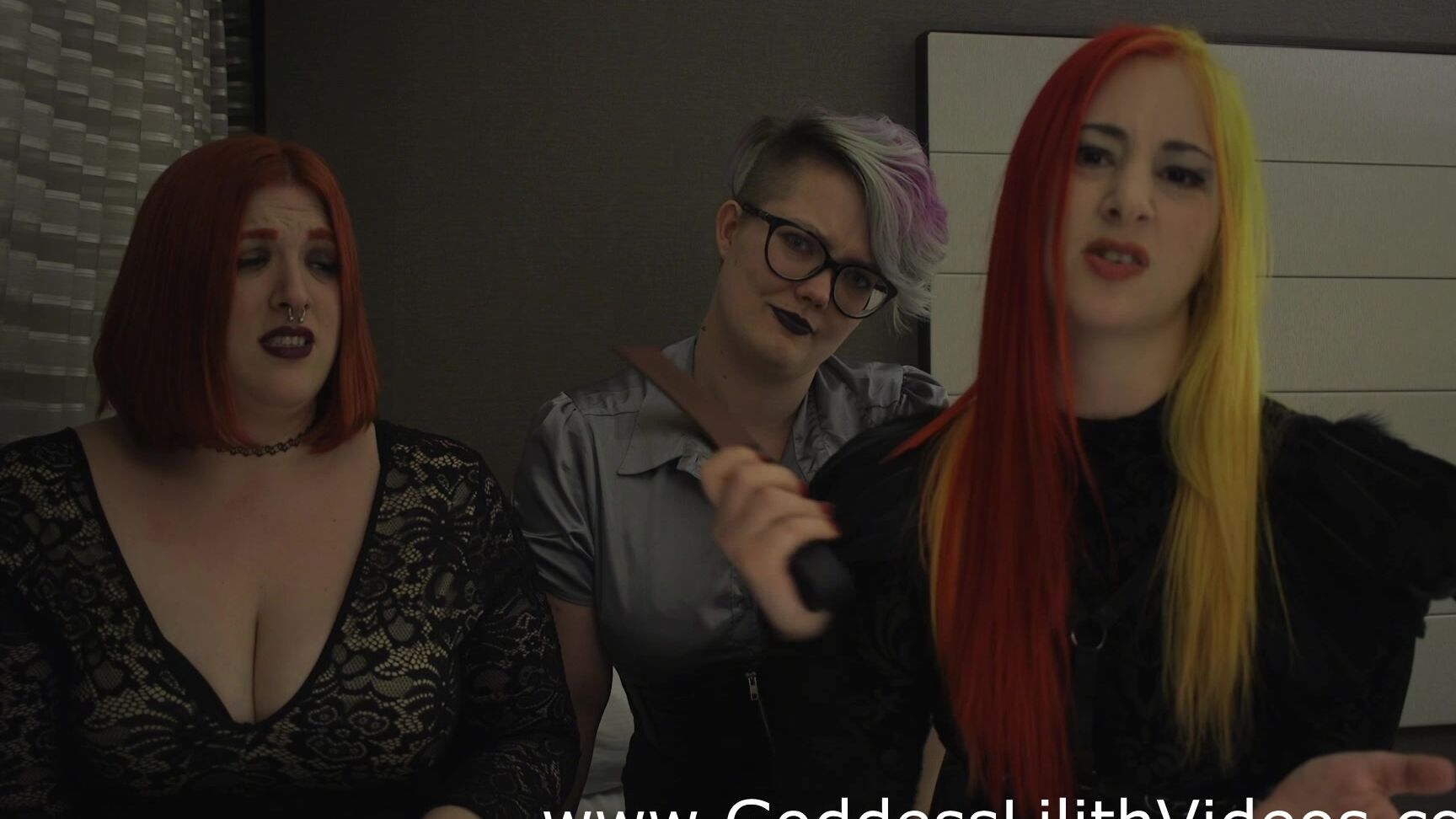 Goddess Lilith - 3 Hot Dommes Mock Your Puny Cock ManyVids