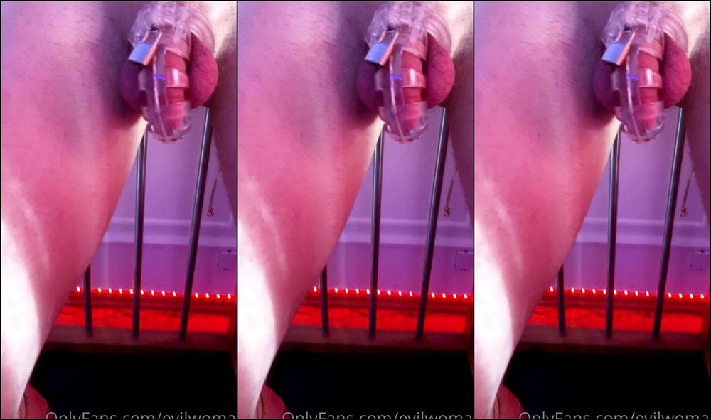 evilwoman-22-09-2020-942940454-pathetic-bitch-came-while-being-in-chastity-i-had-to-punish-him-for-this-by-making-him