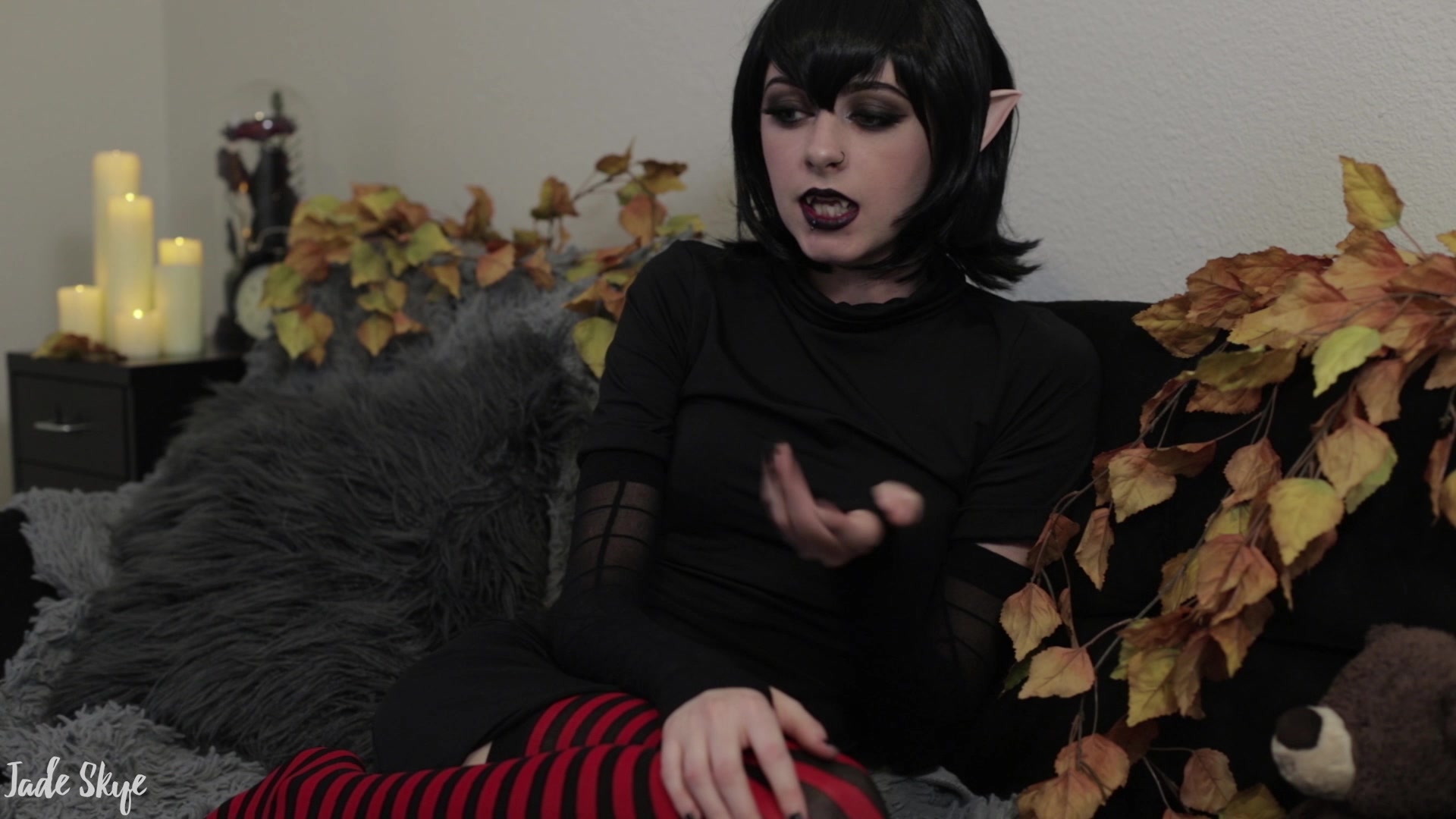 Vampire, Dirty Talking, Creampie jadeskye mavis first time and surprise creampie