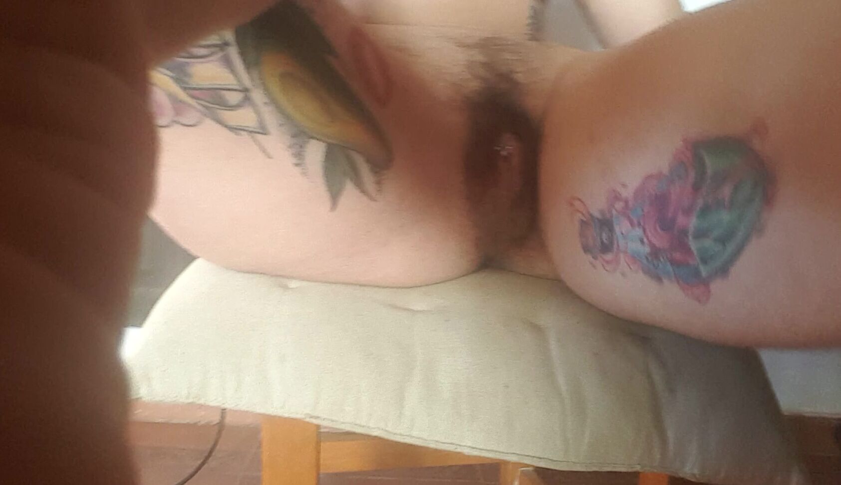 Viciusgirl Hairy Pussy Dildo Cum