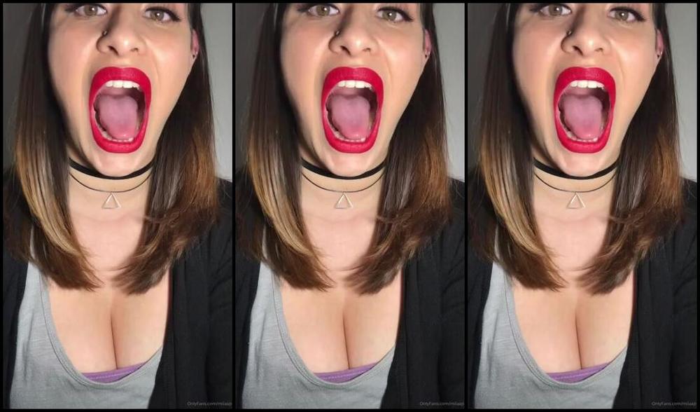 Milaap Onlyfans I Ve Got A Pretty Pink Uvula In Case You Didn T Know Every Mouth Fetishists Happy Place