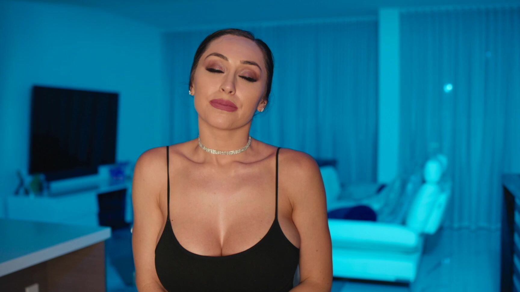 JOI,Celebrity,Celebrities,Big Boobs,Brunette reya sunshine joi while telling celebrity fuck stories ManyVids