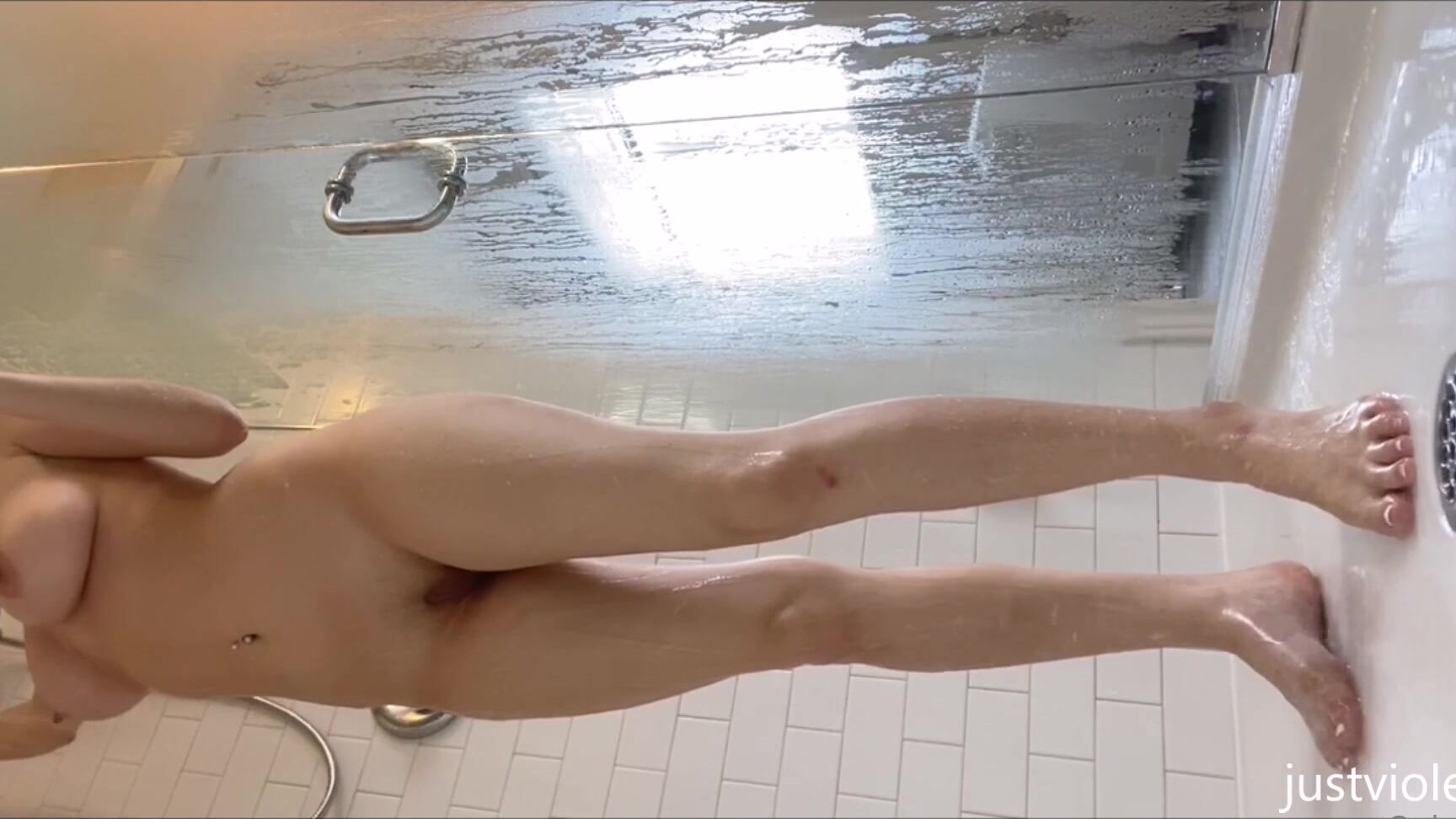 Justviolet Shower Show In My New Shower