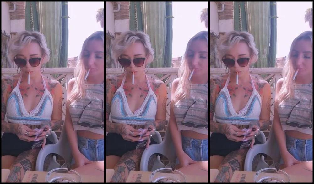 Queen Kinkerbell Nicknamed Kinkerbell23 Onlyfans Oooo La La What A Week So Far Me And Misskiki69 Having A Very Casual Smoke