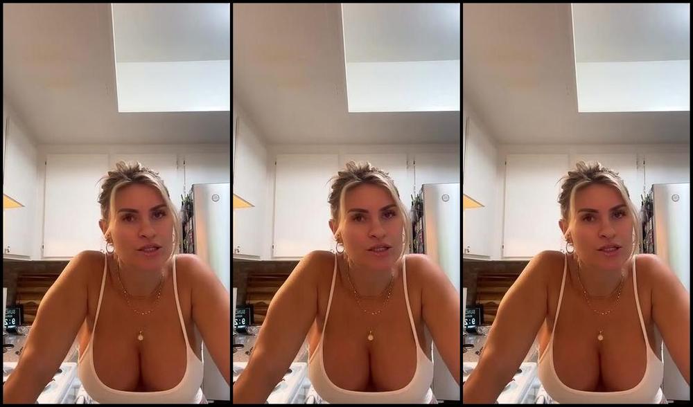 Goddess Sydney Thunder Nicknamed Goddesssydneythunder1 Onlyfans In The Kitchen Having Some Fun This Morning On A Live Watch Me Have Some Fun