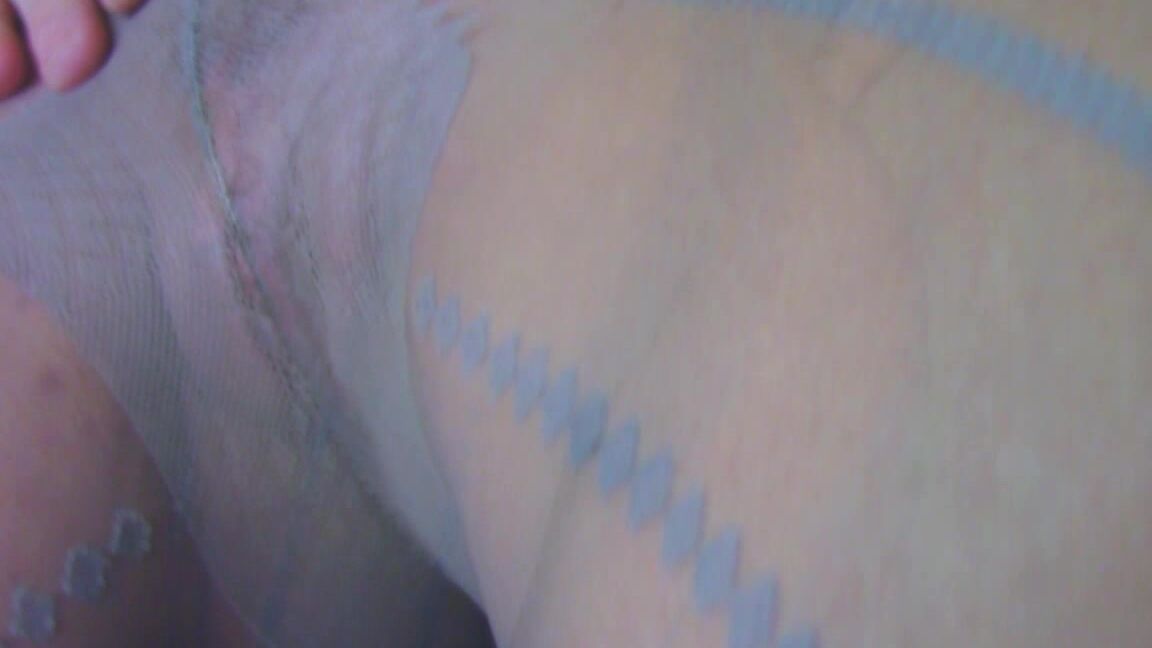 Feetfundoll Gray Pantyhose Tease