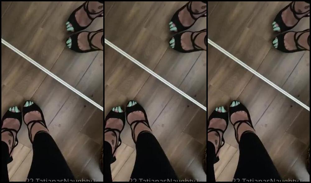Tatianasnaughtytoes Nicknamed Tatianasnaughtytoes Onlyfans New Shoes Now I M Ready To Go Out Dancing Who S With