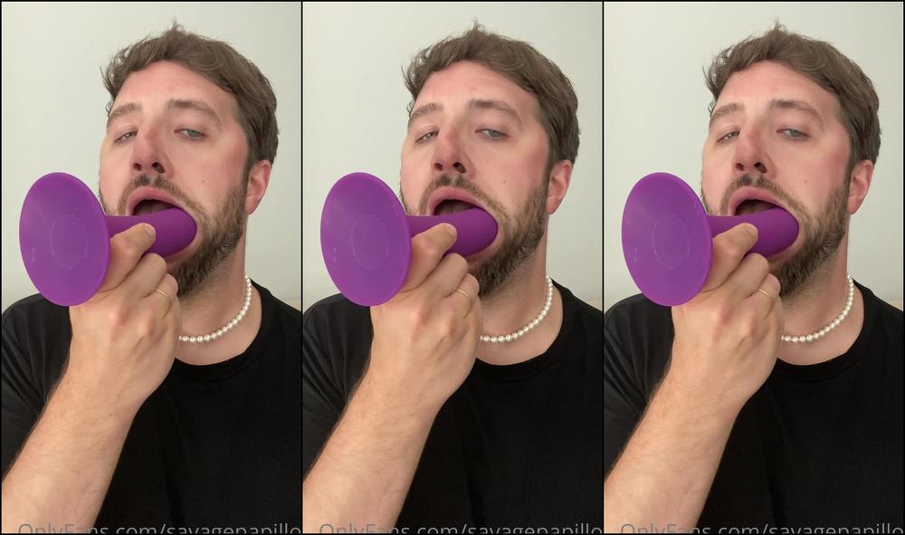 Savagepapillon Made A New Tongue Spit And Dildo Blowjob Video Over Min Long For You Let Me Know In