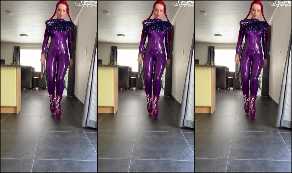 Mfetilicious First Time Walking On My New Purple Ballet Boots