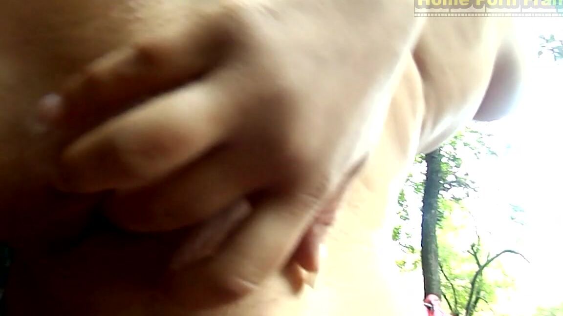 Brunette Babe Outdoor Strip And Masturbation