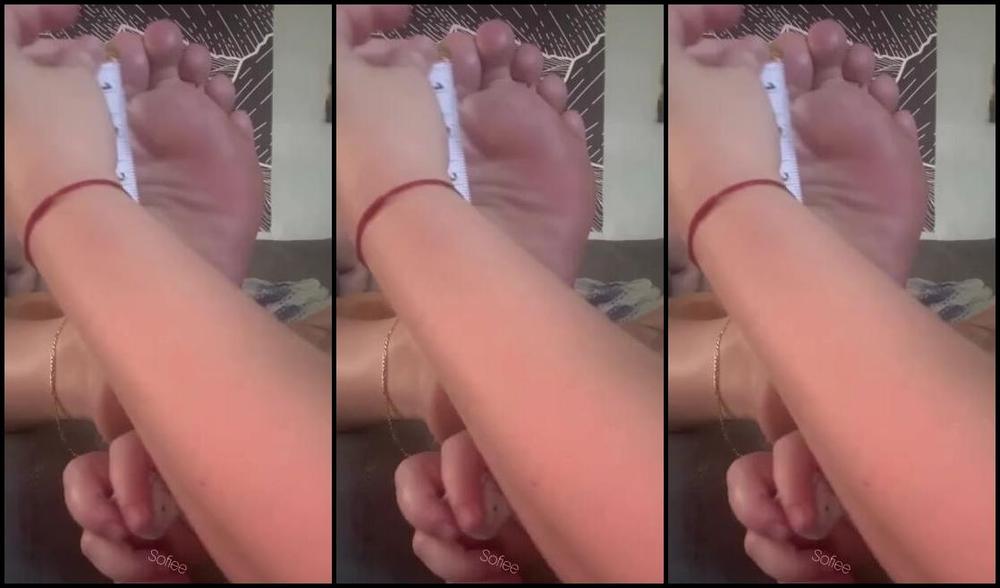 Sofieesoles Onlyfans Measured My Foot Finally 475 Inch S Wide 975 Long