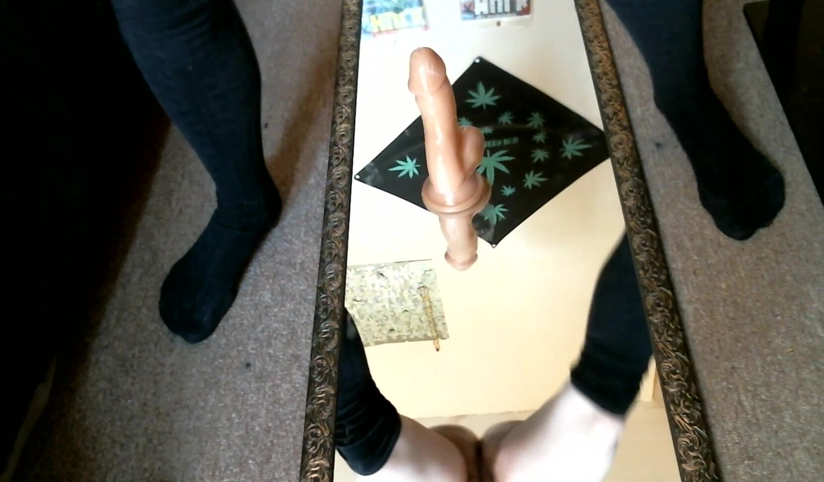 Hannibalrose Oiled Booty Mirror Fuck