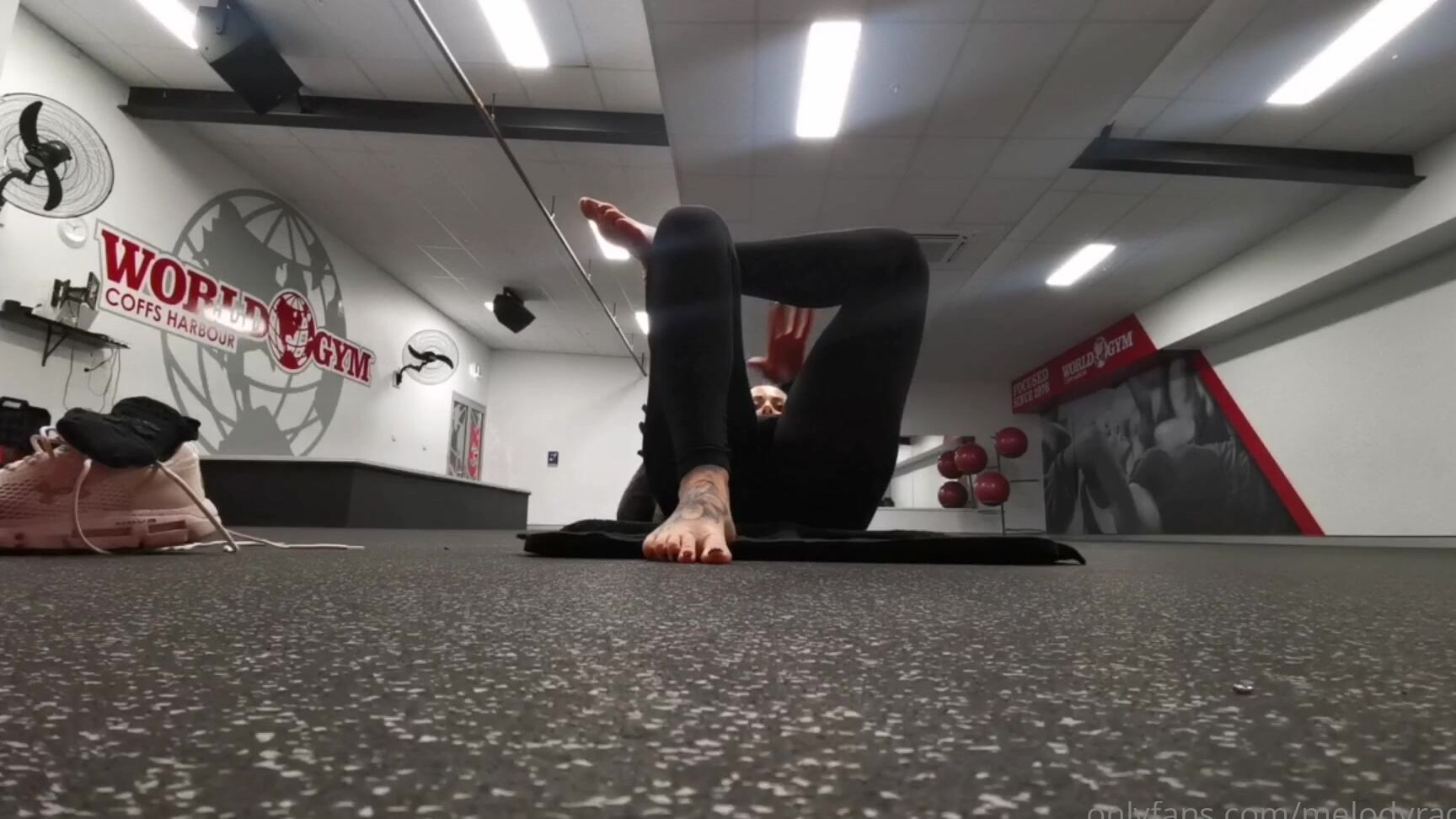 Melodyradford Being A Slut At The Gym See Through Tights Are Naughty Hehe Always Stretch After A Wo