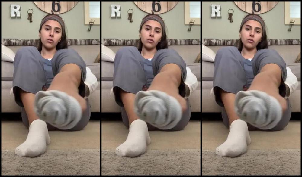 Solidgoddess Onlyfans Smelly White Sock Removal