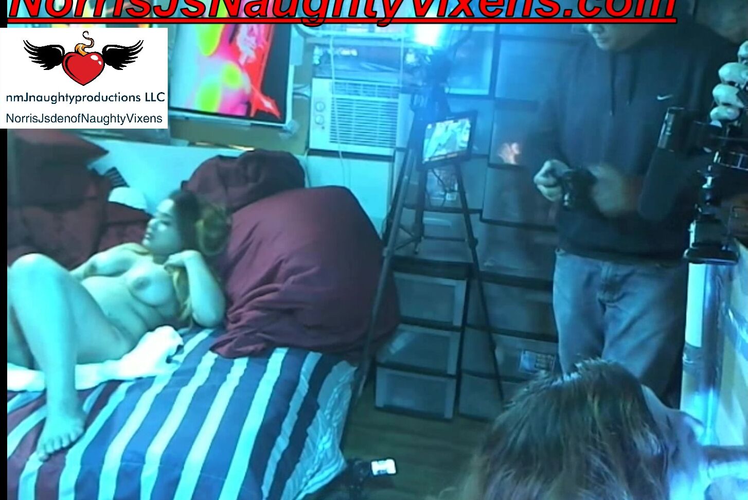 "nmjnaughtyvixens" blowjob, cuminmouth, gloryhole, photoshoot, webcam 3way at my place BIg booby s amp BJ manyvids