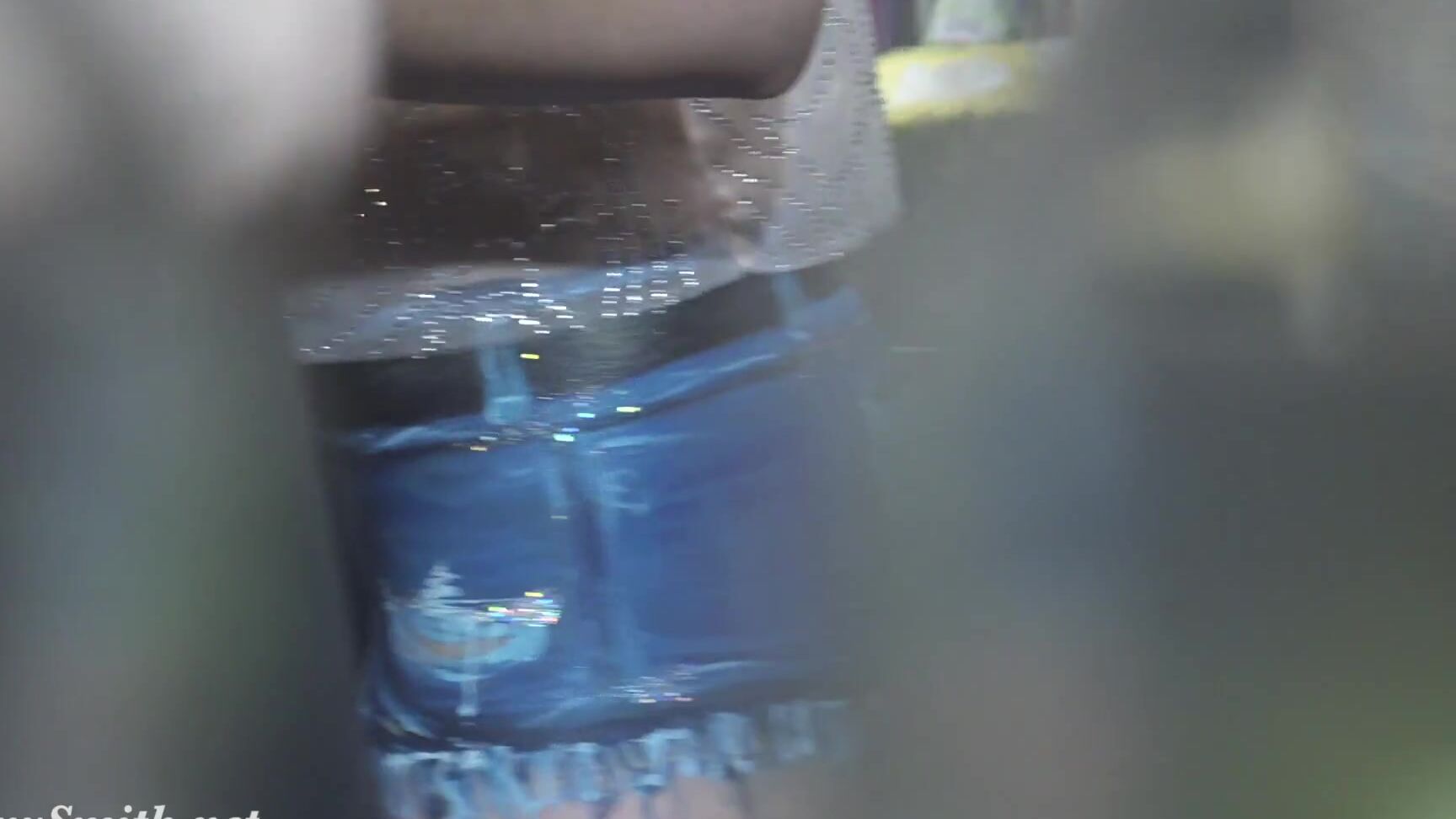 Jeny Smith Jeny Smith bottomless in the club. Painted shorts looks like real Pornhub